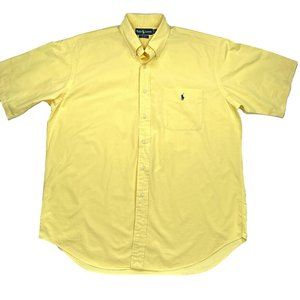 Canary Polo Ralph Lauren Short Sleeve Classic Blake Button-Down - L (NWOT)